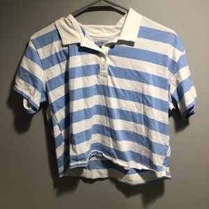 Striped Collared Top